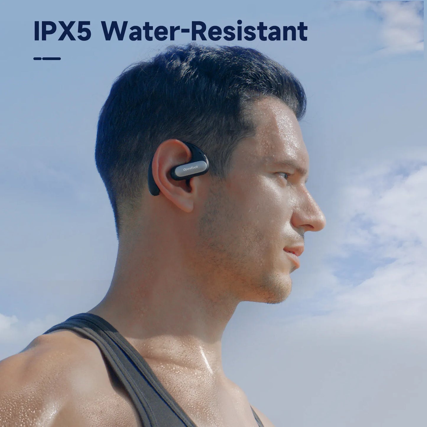 Oneodio OpenRock Pro Open Ear Wireless Headphones Sports Air Conduction Bass Earphones Bluetooth 5.2 Earbuds TWS With 4 Mic ENC