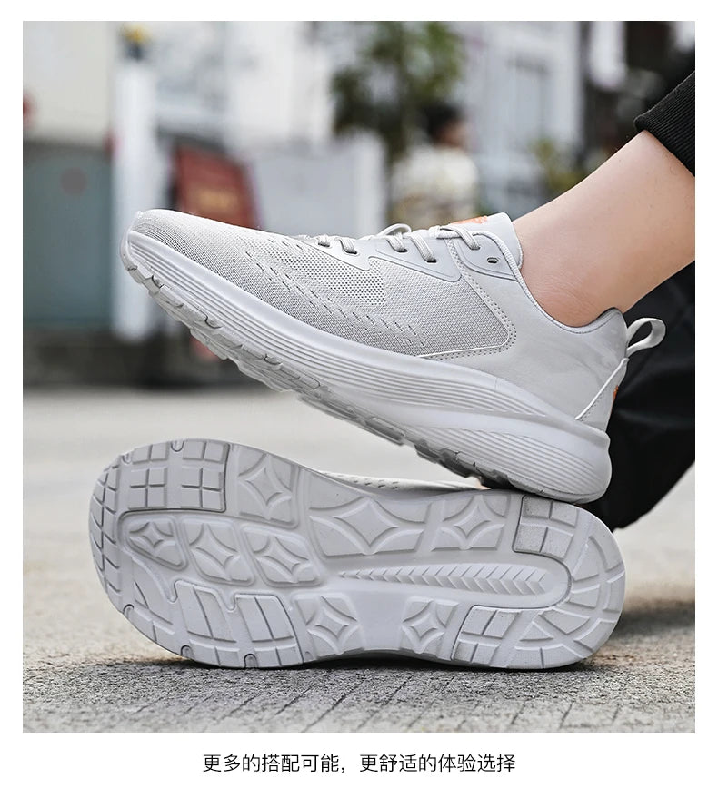 Couples breathable mesh casual sports shoes summer new non-slip outdoor running shoes plus size light men and women's sneakers
