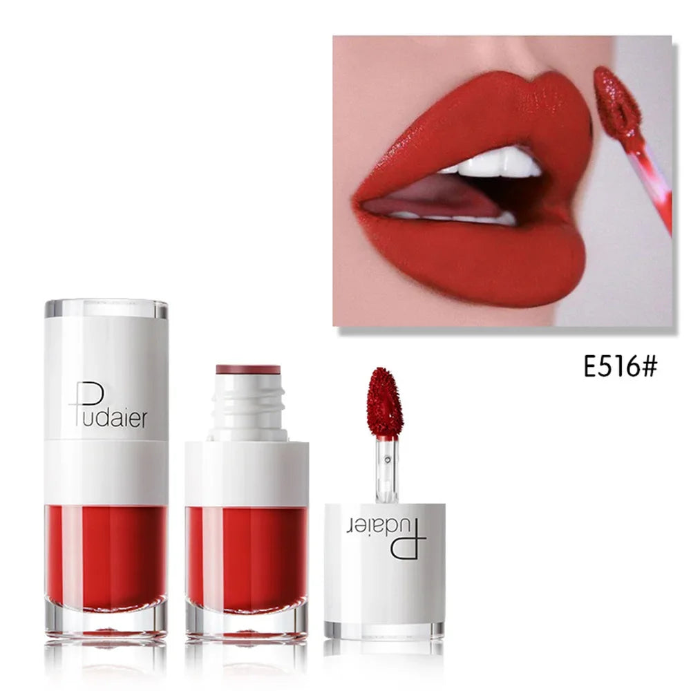 1PC Sexy Pink Women's Lipstick 16 Colors Lasting Waterproof Liquid Pencil Matte Liquid Lipsticks Makeups Non-Stick Cup Lip Gloss