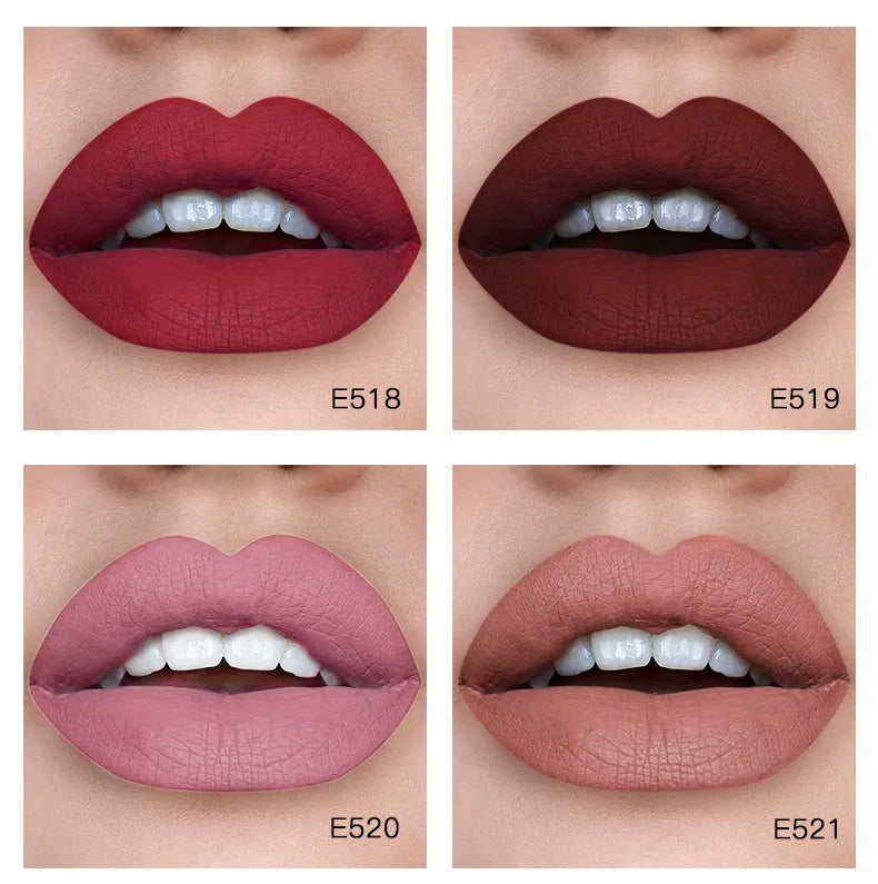 1PC Sexy Pink Women's Lipstick 16 Colors Lasting Waterproof Liquid Pencil Matte Liquid Lipsticks Makeups Non-Stick Cup Lip Gloss
