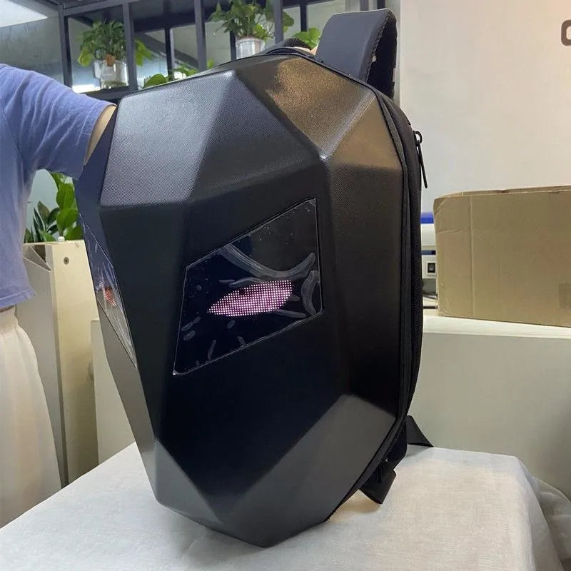 حقيبة ظهر لركوب الدراجات النارية مزودة بإضاءة LED للرجال، حقيبة ظهر رياضية شخصية DIY حقيبة ظهر فارس للنساء، حقيبة مدرسية نسائية من Rugzak