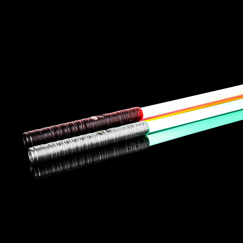 سيف ضوئي معدني RGB، مبارزة، تأرجح سلس، سيف ليزر، Sabre De Luz، 16 لونًا متغيرًا، 16 صوتًا، سلاح FOC Rave، لعبة وامضة