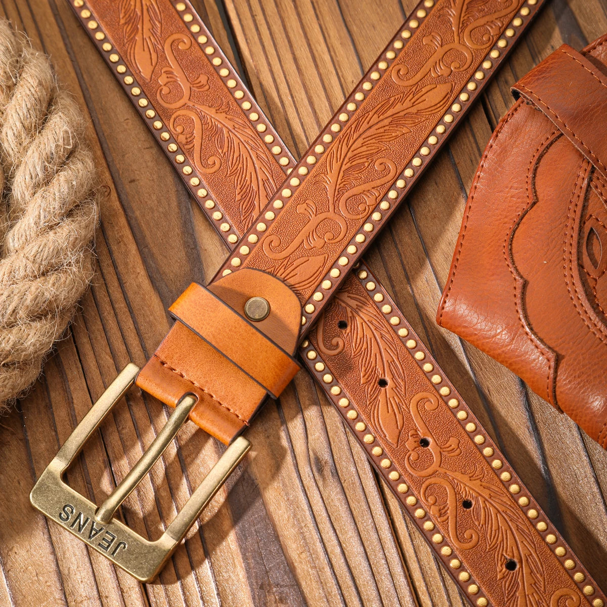 Vintage meets fashion! Alloy buckle PU belt, suitable for both men and women, to create a personalized Western style