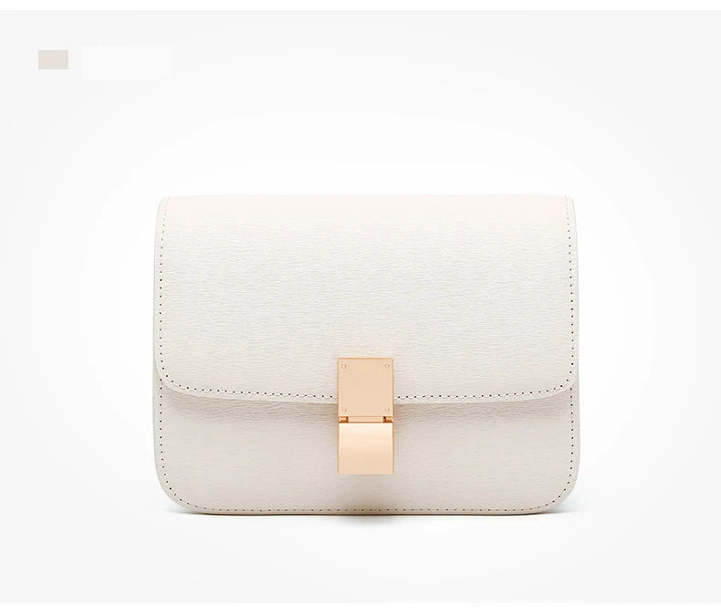 Women Shoulder Bag Female Split Leather Ins Vintage Messenger Lady Small Square Palm Texture Printing Box Flap Underarm Bag 2022