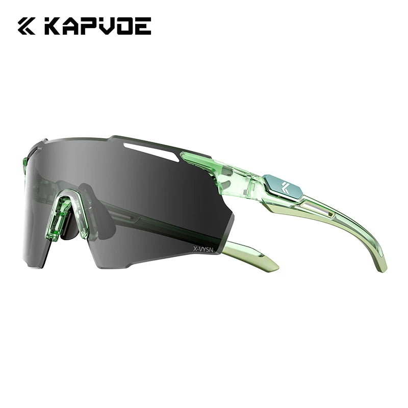 Kapvoe New Ultra HD Bicycle Sports Glasses Men Women Outdoor Road Riding Sunglasses Mountain UV400 Cycling Driving Goggles