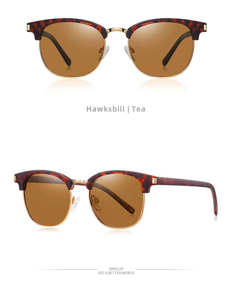 BARCUR Women Sun Glasses Men Sunglasses Polarized Shades Female Oculos lunette de soleil femme