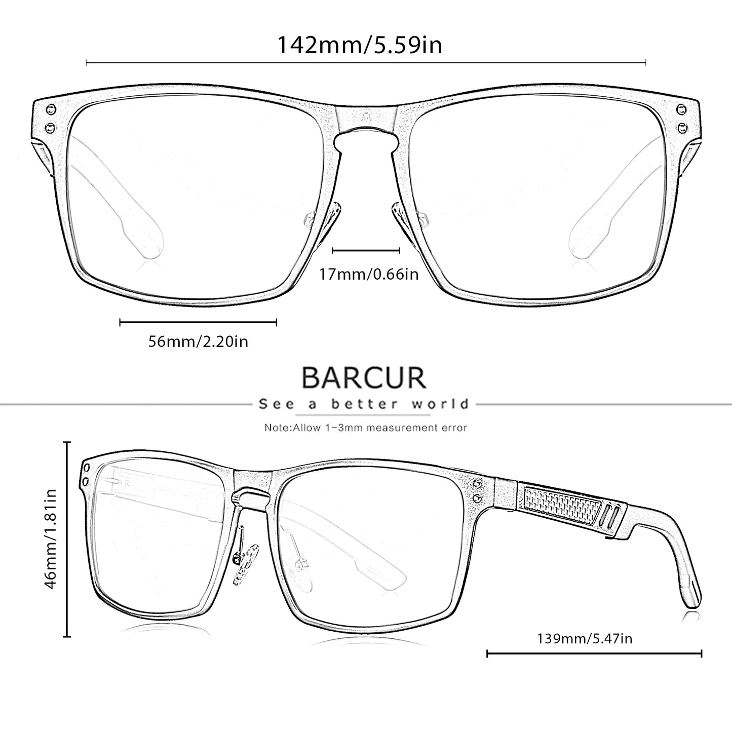 BARCUR Hot Black Goggle Male Sunglasses Luxury Brand Men Glasses Women Sun glasses UV400 Retro Style