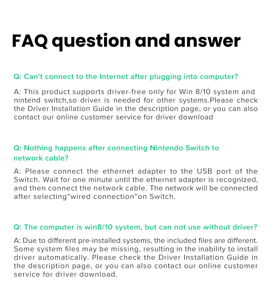UGREEN USB Ethernet Adapter USB 3.0 Network Card to USB RJ45 Lan for PC Windows 10 Xiaomi Mi Box 3/S Nintend Switch Ethernet USB