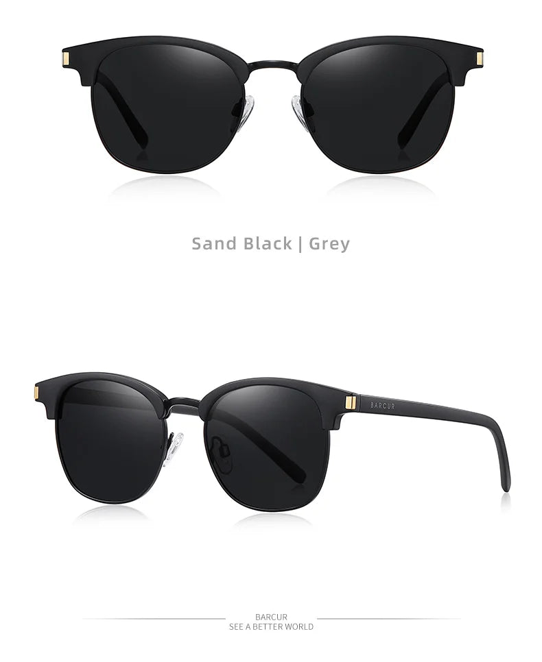 BARCUR Women Sun Glasses Men Sunglasses Polarized Shades Female Oculos lunette de soleil femme