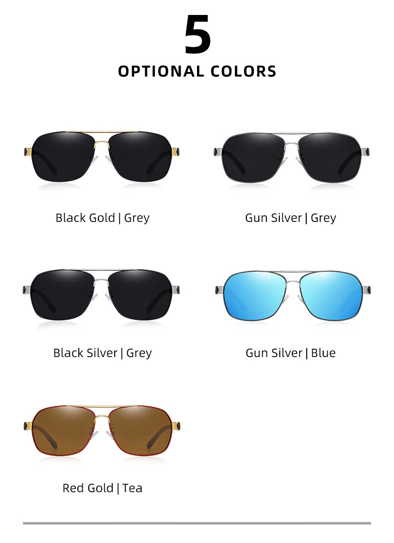 BARCUR Polarized Men Sun Glasses For Driving Durable Sunglasses Eyewear UV400 Gafas Oculos De Sol