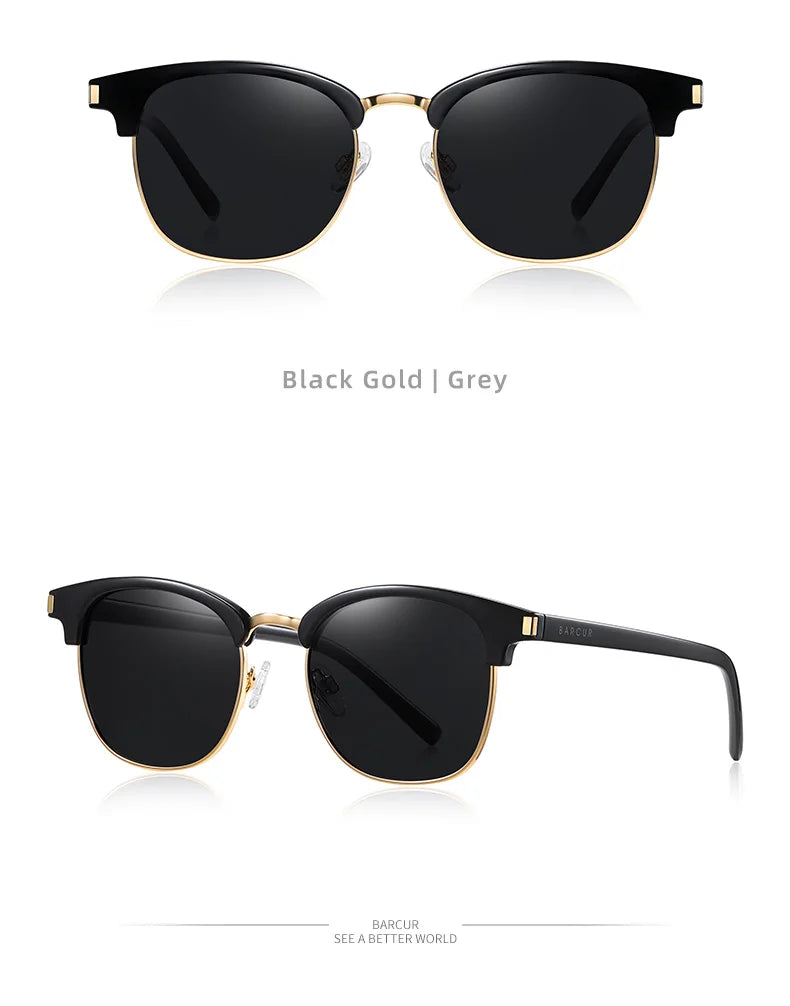 BARCUR Women Sun Glasses Men Sunglasses Polarized Shades Female Oculos lunette de soleil femme