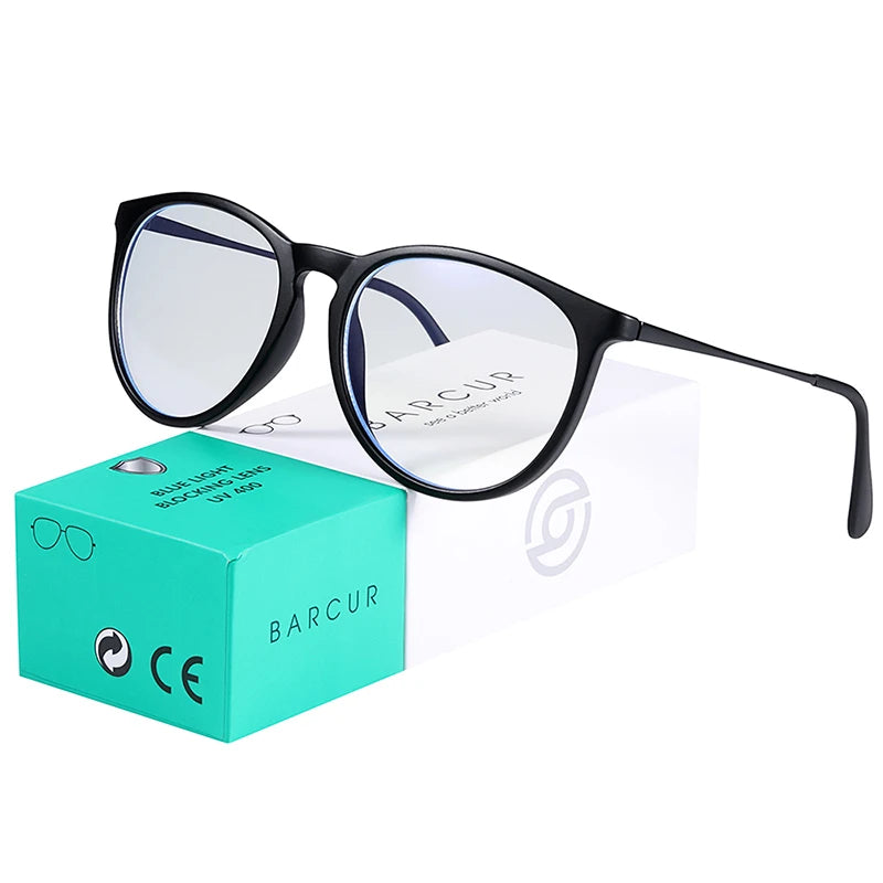 BARCUR Anti Blue Light Computer Glasses Frame Men Glass Frames Women Trend Styles Brand Optical Reading