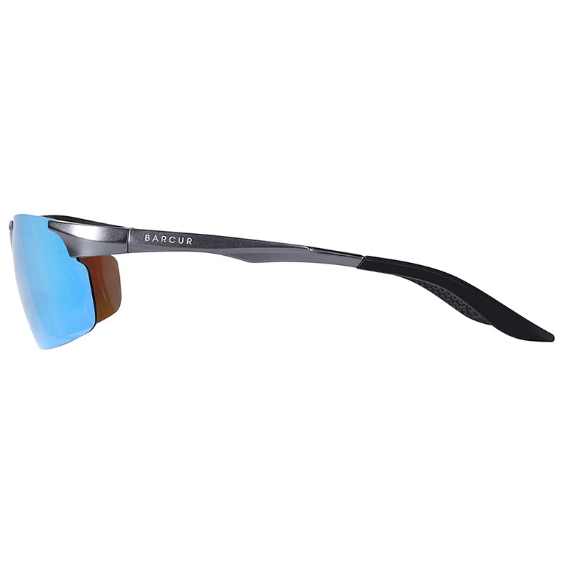 BARCUR Aluminium Magnesium Sunglasses for Men Polarized UVA&B Protection Photochromic Ultralight Sun Glasses Sports Eyewear