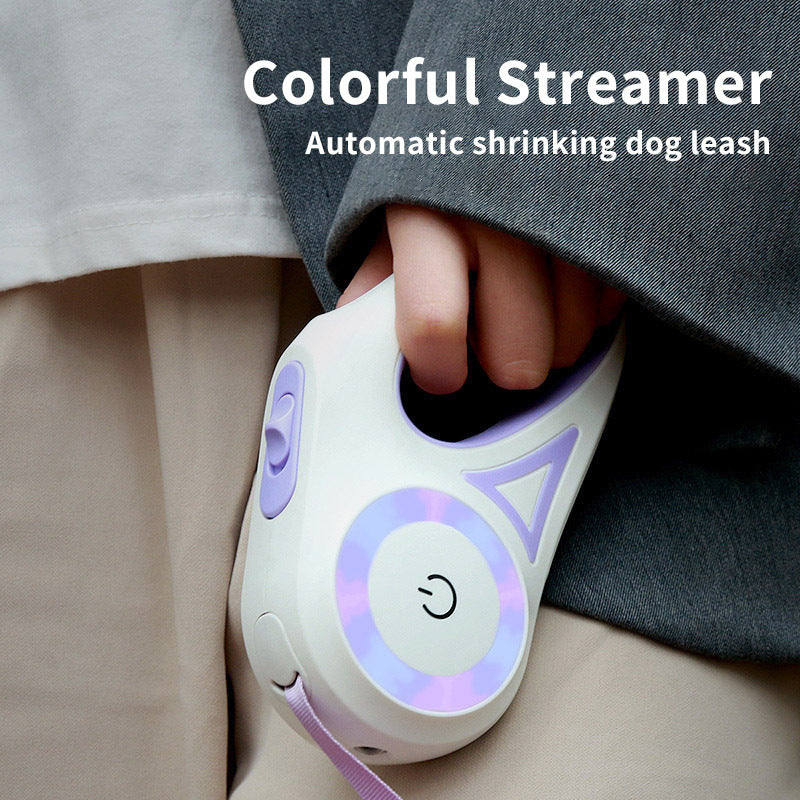 Dog Leash Retractable Leash and Dog Collar – Automatic Pet Traction Rope for Small & Medium Dogs