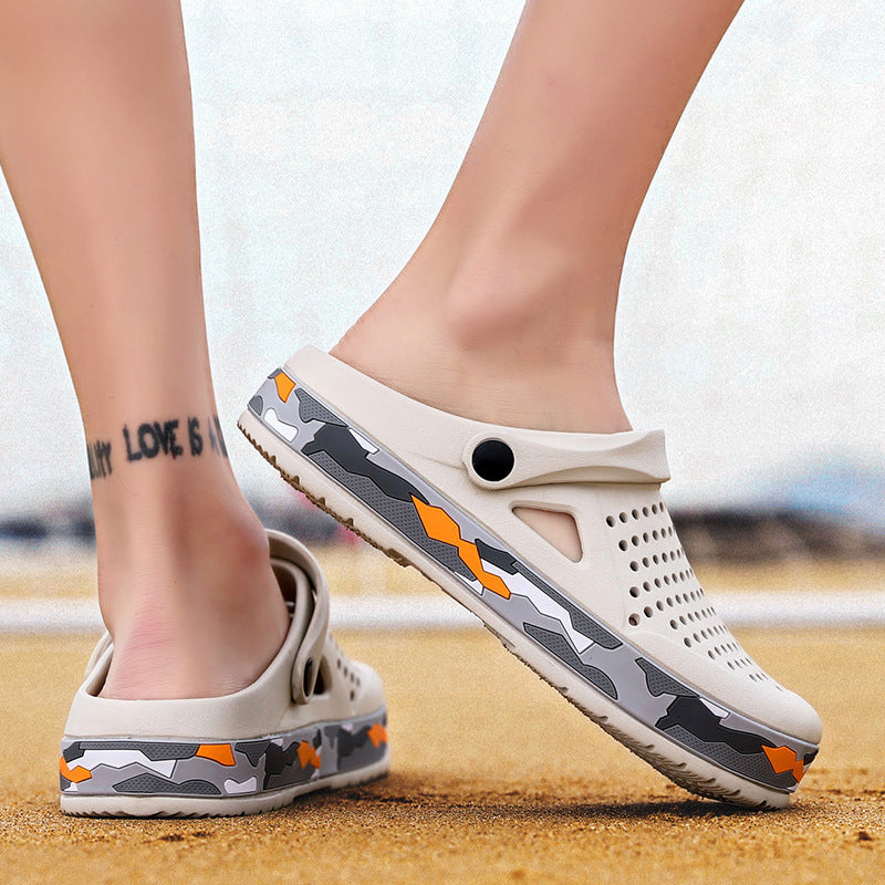 Men’s Summer Hole Shoes – Breathable Non-Slip Sandals | GrabliWorld