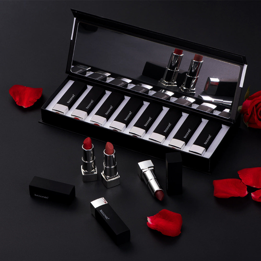 Piano Lipstick Kit Velvet Matte – 8 Color Set
