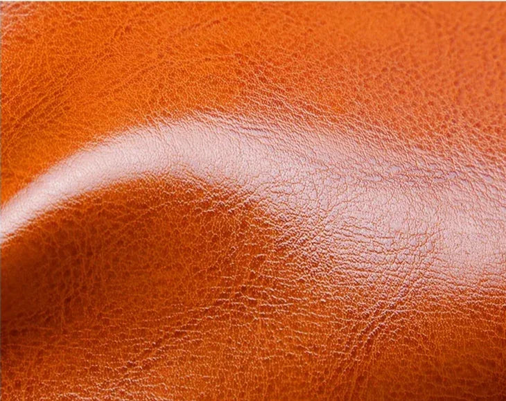 Close-up of brown leather texture