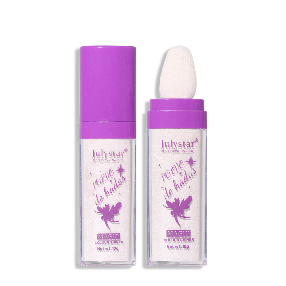 Puff Highlighter Powder – Long-Lasting Glow with Sponge Tip Applicator (3 Shades)