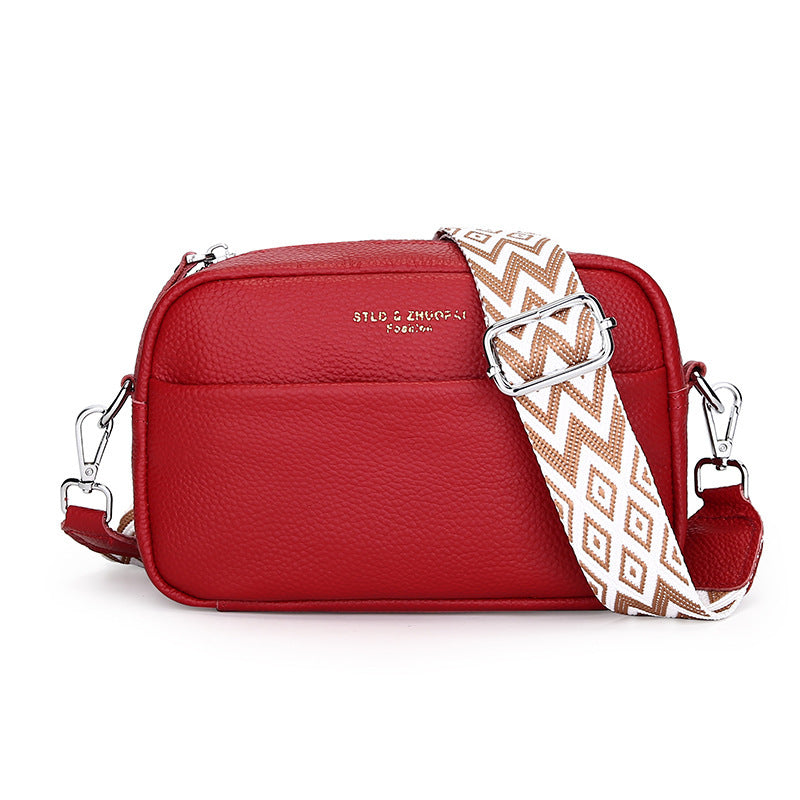 Small Genuine Leather Shoulder Bag – Cowhide Crossbody | GrabliWorld