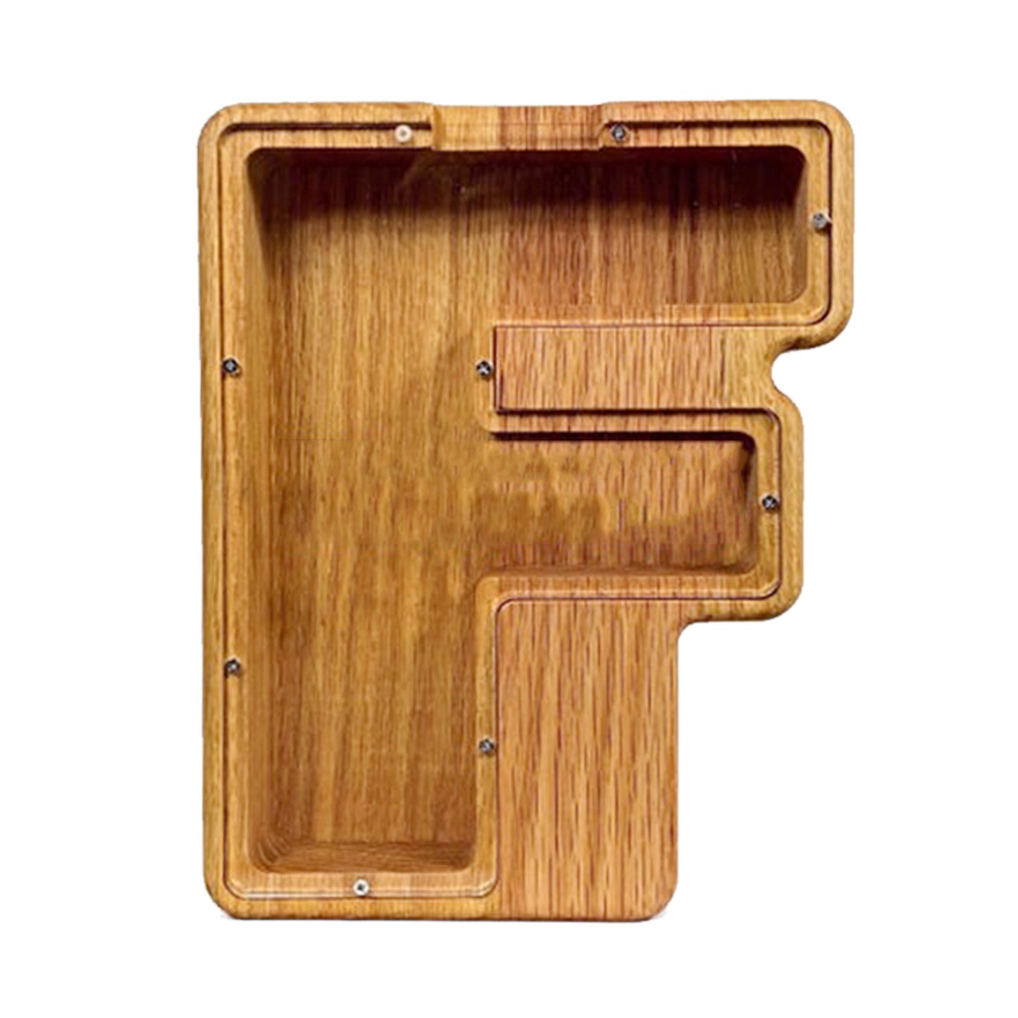 Nordic Wooden Letter Piggy Bank – Handmade Alphabet Coin Box (A–Z)