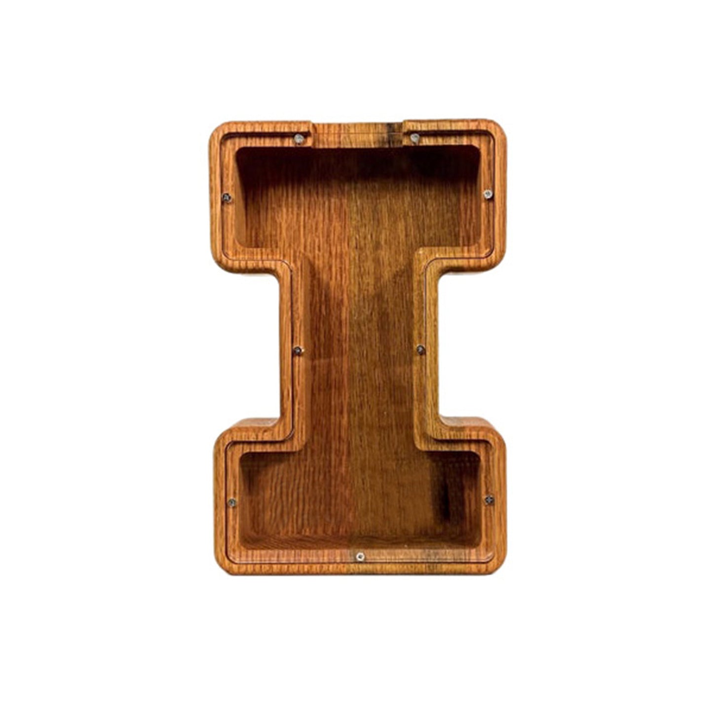 Nordic Wooden Letter Piggy Bank – Handmade Alphabet Coin Box (A–Z)