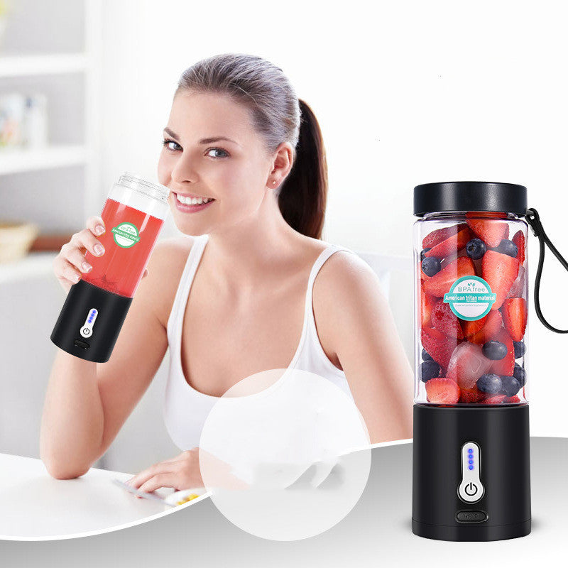 Portable Rechargeable Blender – 530ML – Type-C USB – 6 Blades – For Shakes, Smoothies & Ice Crushing