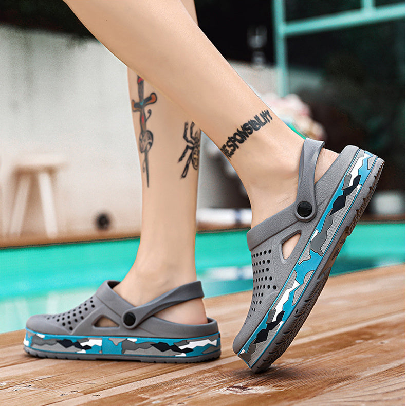 Men’s Summer Hole Shoes – Breathable Non-Slip Sandals | GrabliWorld