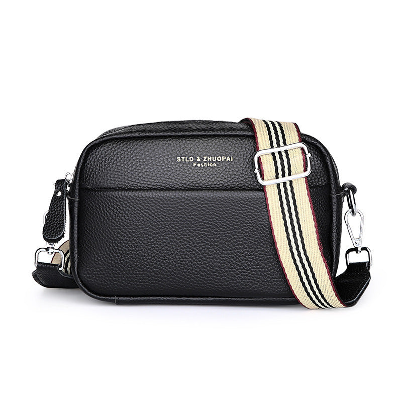 Small Genuine Leather Shoulder Bag – Cowhide Crossbody | GrabliWorld