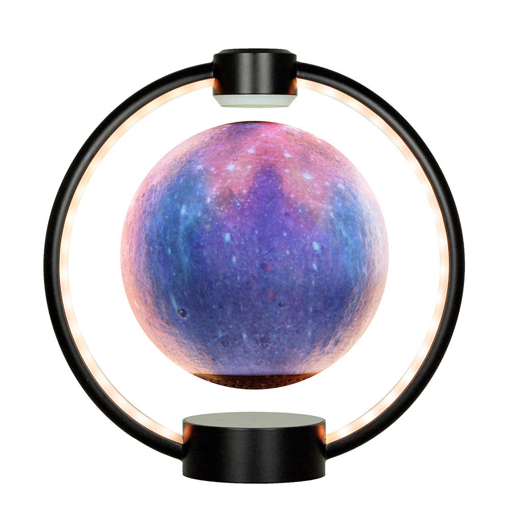 Maglev Moon Light Bluetooth 3D Stereo Speaker – Floating Colorful LED Moon Lamp