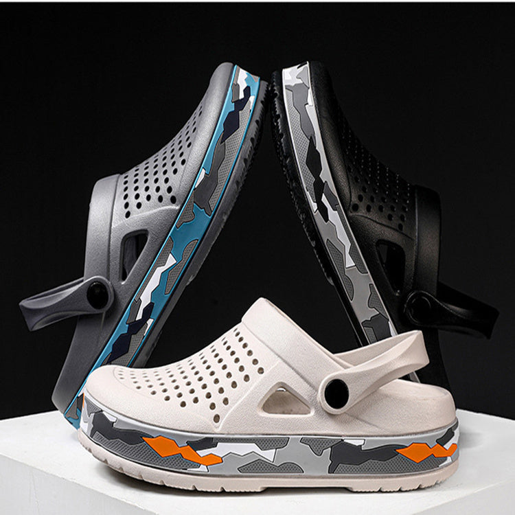 Men’s Summer Hole Shoes – Breathable Non-Slip Sandals | GrabliWorld