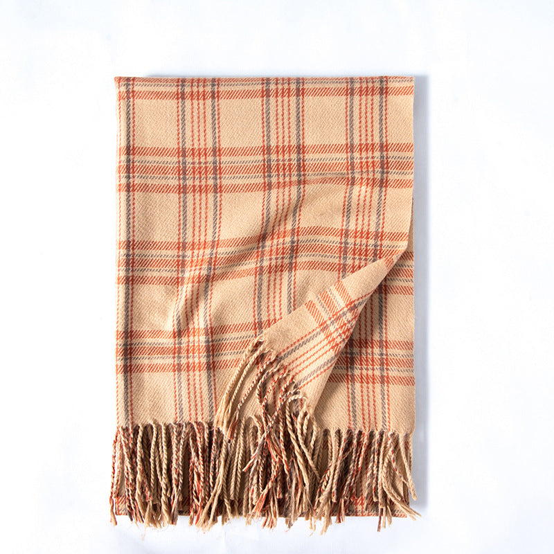 Women's Soft Printed Imitation Cashmere Scarf – Korean Style