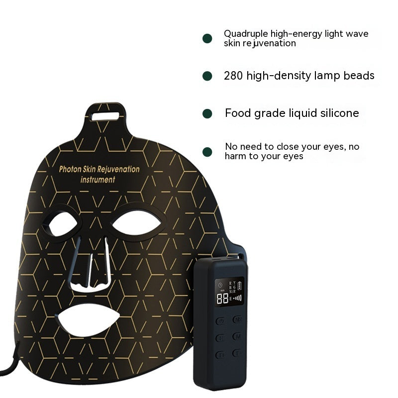 Infrared Phototherapy Beauty Apparatus – LED Color Light Skin Rejuvenation Mask