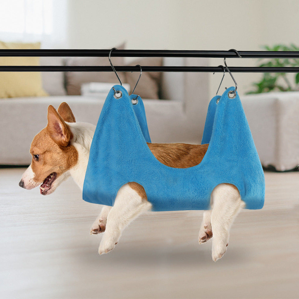 Multifunctional Dog Grooming Hammock – Nail Trimming & Bathing Aid