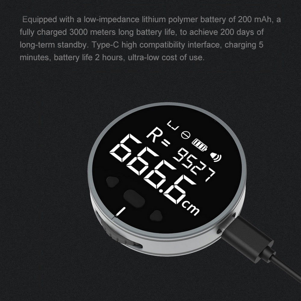 Ultra-Compact Digital Measuring Ruler – High-Precision LCD Electronic Tape (99m Range, 8-in-1)