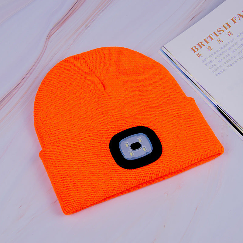 LED luminous knitted hat