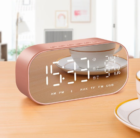 Wireless Bluetooth Low-Tone Speaker with Alarm Clock ,Humidity and Temprature