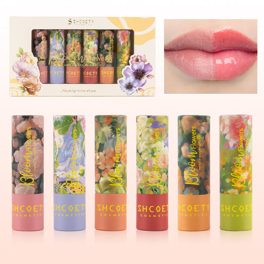6-Piece Nourishing Long-Lasting Lipstick Set – Exfoliating & Discoloration-Resistant Formula