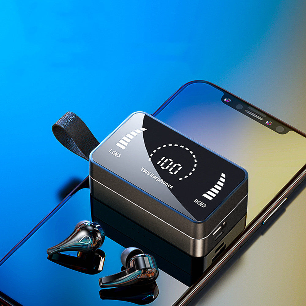 Bluetooth 5.0 Waterproof Stereo Earbuds with 3500mAh Charging Case & Mic