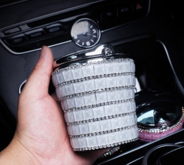Tie Drill Car Ashtray – Decorative Crystal-Style Design for Car or Home