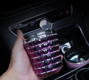 Tie Drill Car Ashtray – Decorative Crystal-Style Design for Car or Home