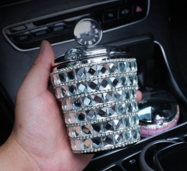 Tie Drill Car Ashtray – Decorative Crystal-Style Design for Car or Home