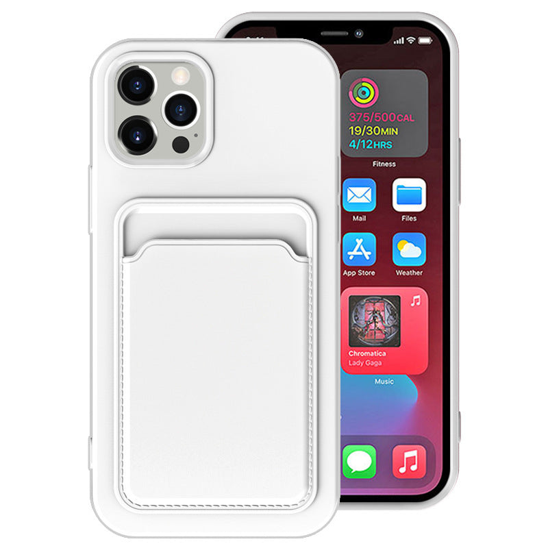 Frosted TPU Card Slot Phone Case – Minimalist Edition for iPhone Models
