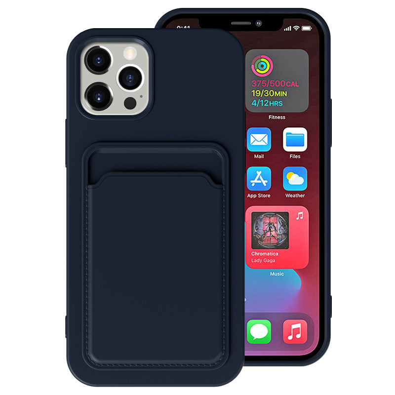 Frosted TPU Card Slot Phone Case – Minimalist Edition for iPhone Models
