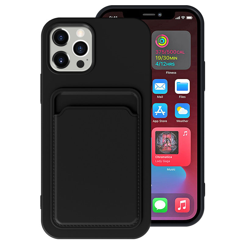 Frosted TPU Card Slot Phone Case – Minimalist Edition for iPhone Models