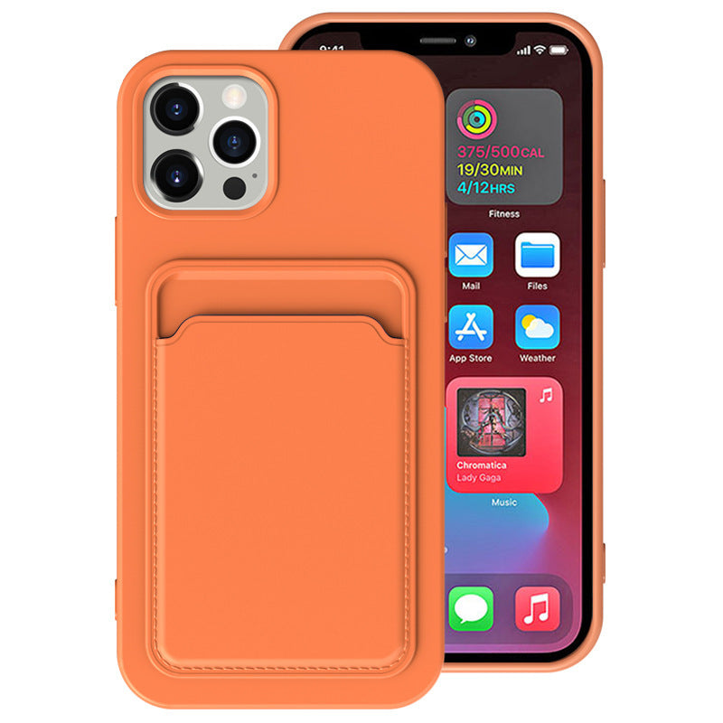 Frosted TPU Card Slot Phone Case – Minimalist Edition for iPhone Models