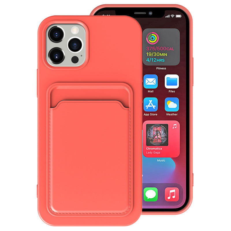 Frosted TPU Card Slot Phone Case – Minimalist Edition for iPhone Models