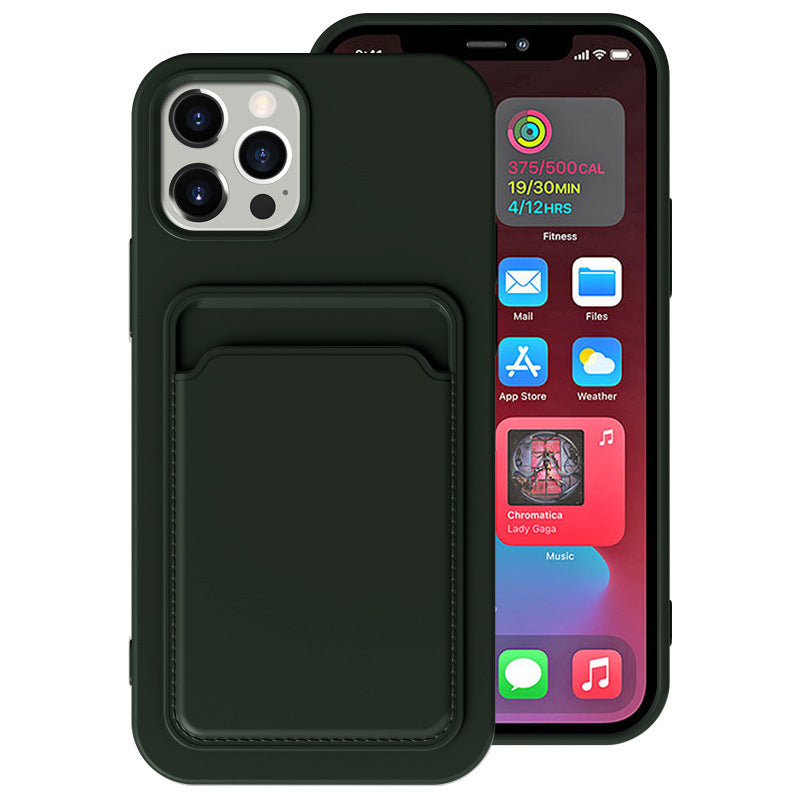 Frosted TPU Card Slot Phone Case – Minimalist Edition for iPhone Models