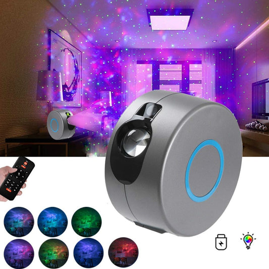 Galaxy Starry Sky Projector Rotating – Remote Control LED & Laser Night Light