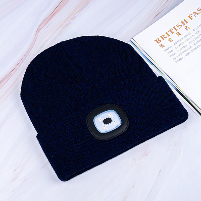 LED luminous knitted hat