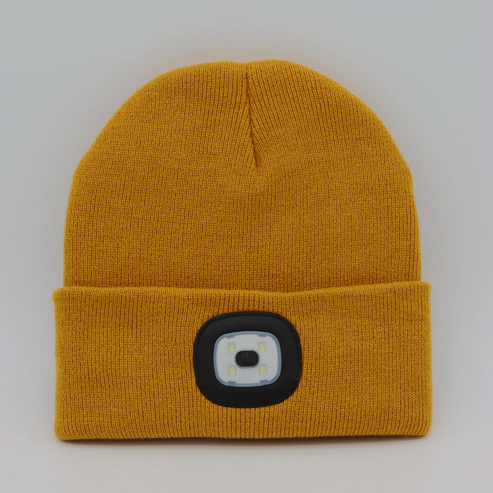 LED luminous knitted hat